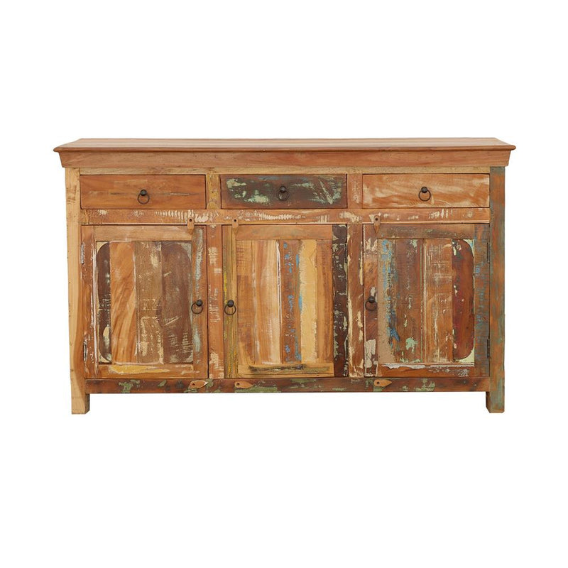 Harper 3-door Solid Reclaimed Wood Accent Cabinet