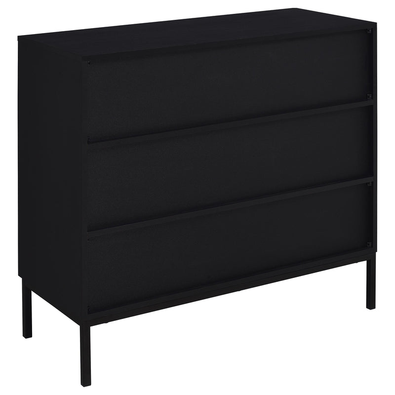 Jess 2-door Arched Fluted Glass Accent Cabinet