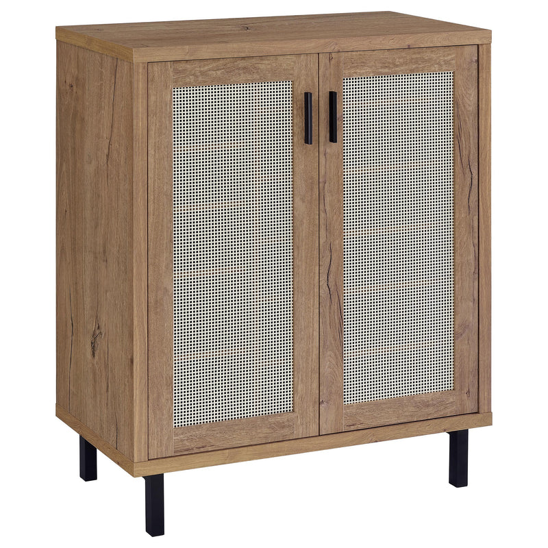 Teller 2-door Shoe Storage Cabinet Natural Oak - alternate view