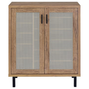 Teller 2-door Shoe Storage Cabinet Natural Oak - detail 4