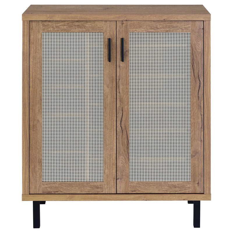 Teller 2-door Shoe Storage Cabinet Natural Oak - detail 4