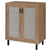 Teller 2-door Shoe Storage Cabinet Natural Oak - detail 5