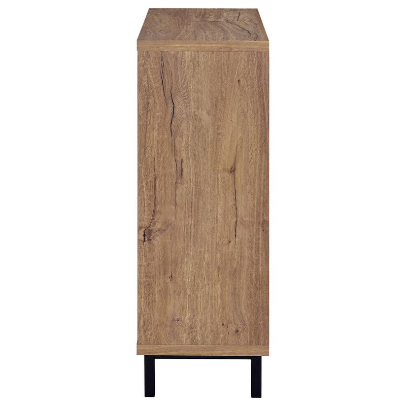 Teller 2-door Shoe Storage Cabinet Natural Oak - detail 6