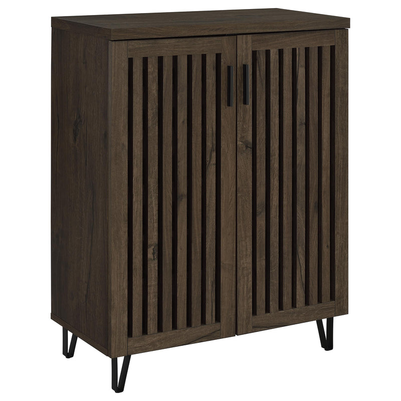 Brixton 2-door Entryway Shoe Storage Cabinets Smoked Oak - alternate view