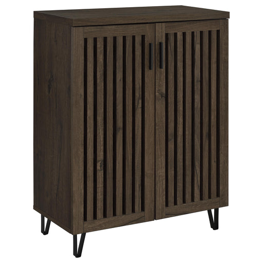 Brixton 2-door Entryway Shoe Storage Cabinets Smoked Oak - alternate view