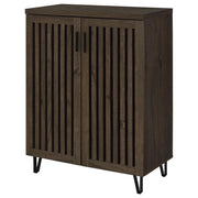 Brixton 2-door Entryway Shoe Storage Cabinets Smoked Oak - detail 5