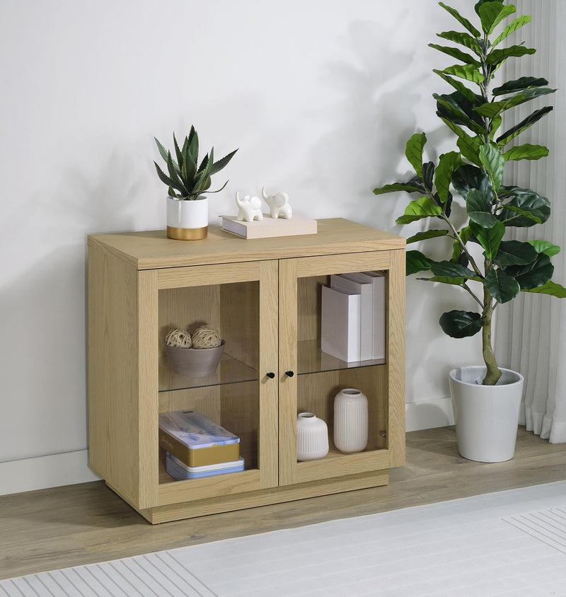 Tilbury 2-door Glass Front Accent Display Cabinet