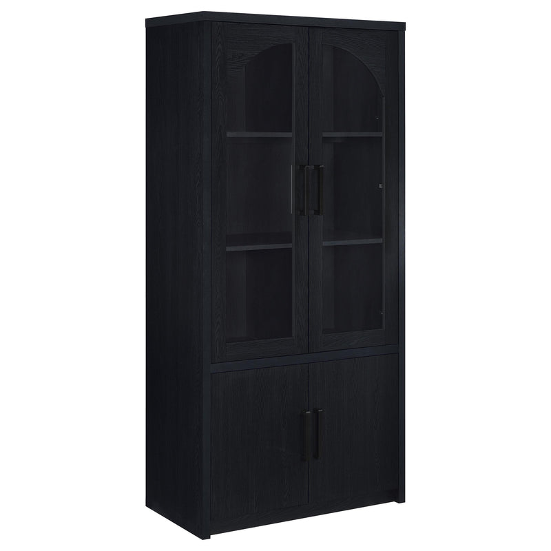 Riva 4-door Tall Accent Display Cabinet LED Lighting
