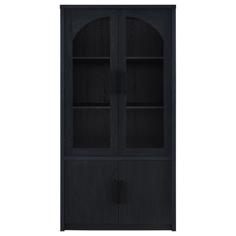 Riva 4-door Tall Accent Display Cabinet LED Lighting