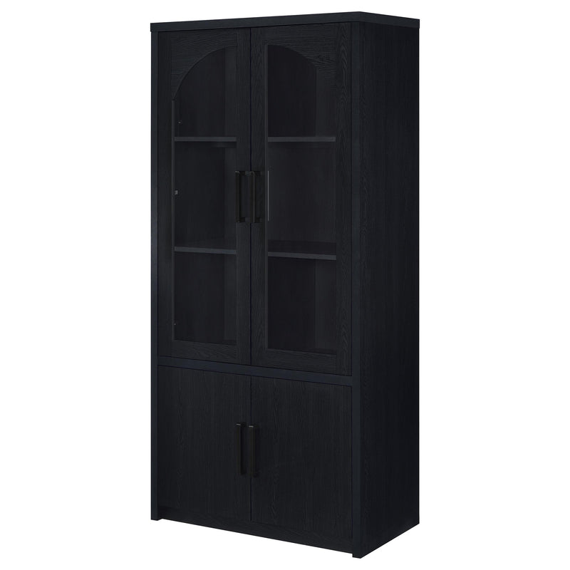 Riva 4-door Tall Accent Display Cabinet LED Lighting