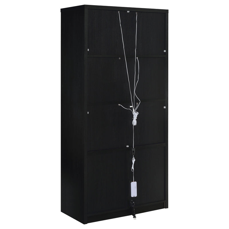 Riva 4-door Tall Accent Display Cabinet LED Lighting