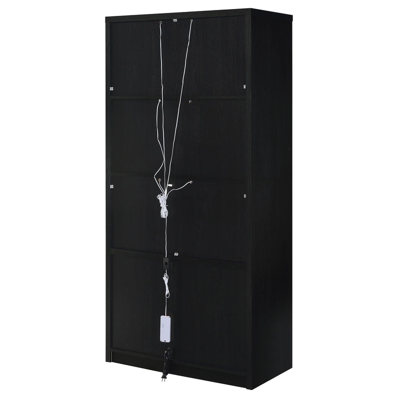 Riva 4-door Tall Accent Display Cabinet LED Lighting