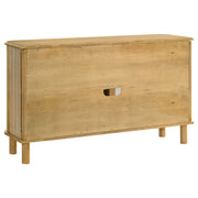 Ervine 3-Door Rope Panel Sideboard Accent Storage Cabinet Natural - detail 7