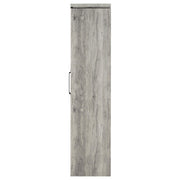 Alejo 2-door Engineered Wood Tall Cabinet Grey Driftwood - detail 6