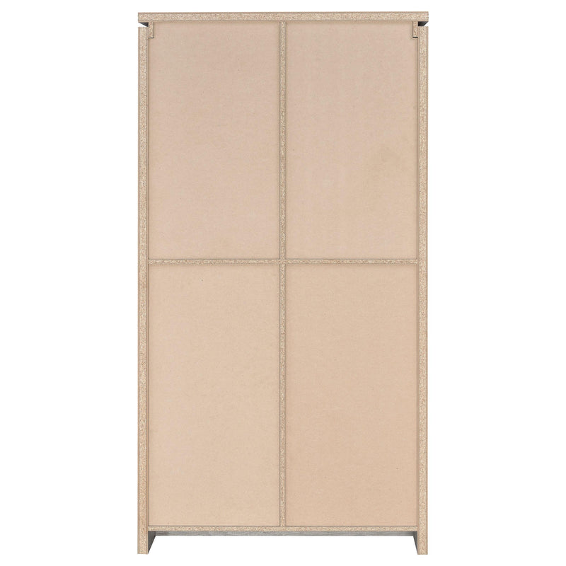 Alejo 2-door Engineered Wood Tall Cabinet Grey Driftwood - detail 7