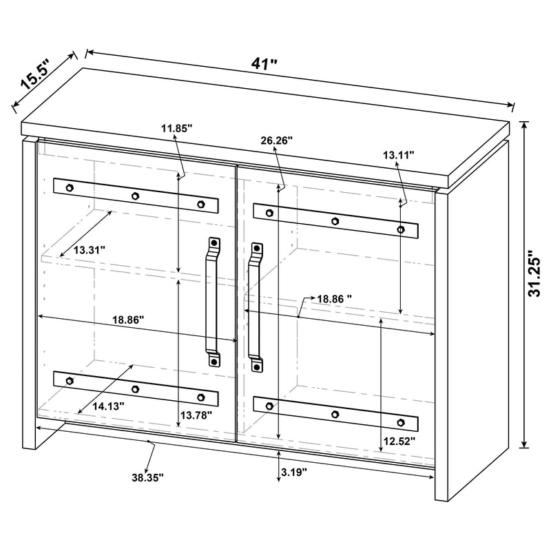 Enoch 2-door Engineered Wood Accent Cabinet