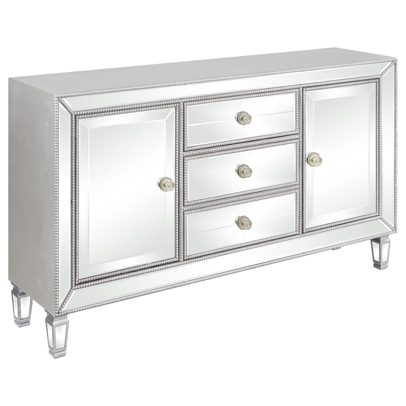 Leticia 3-drawer Mirrored Storage Accent Cabinet