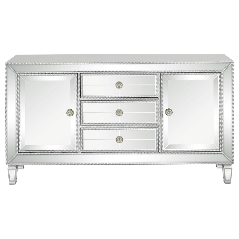 Leticia 3-drawer Mirrored Storage Accent Cabinet