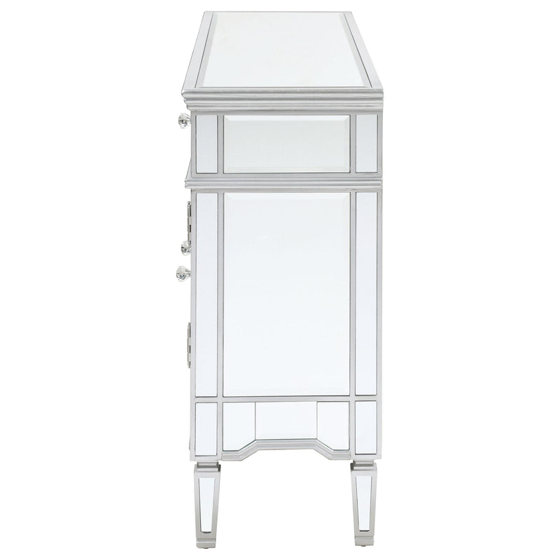 Duchess 5-drawer Mirrored Storage Accent Cabinet