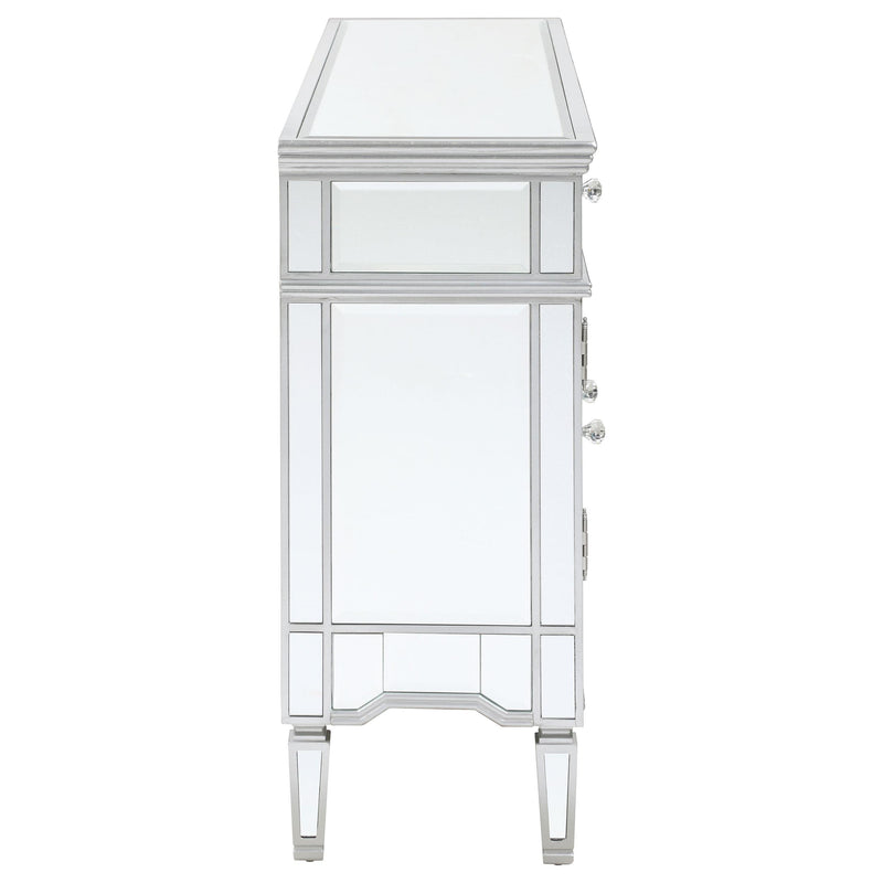 Duchess 5-drawer Mirrored Storage Accent Cabinet