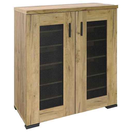 Bristol 6-shelf Engineered Wood Shoe Cabinet Golden Oak - alternate view