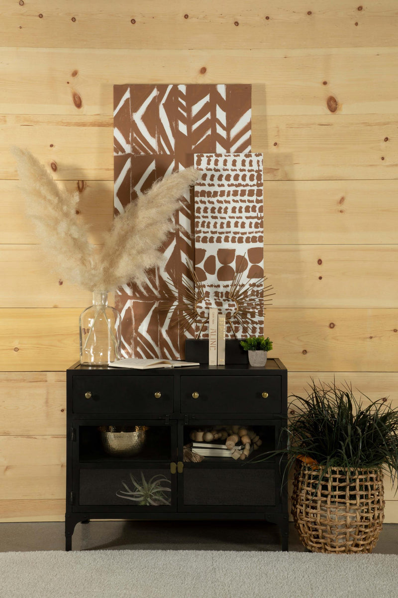 Sadler 2-drawer Metal Accent Storage Cabinet