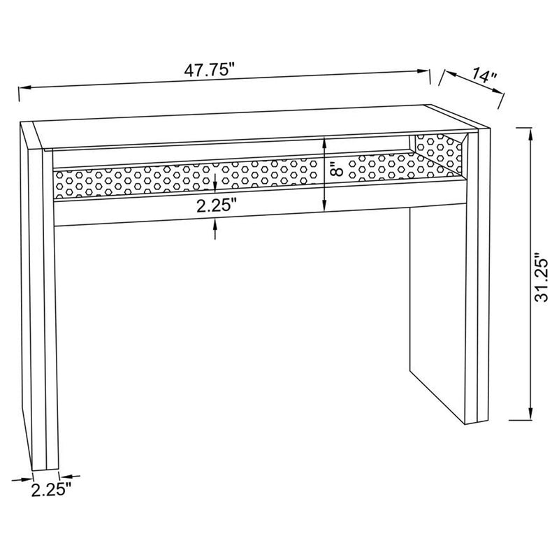 Edna Mirrored Console Table LED Lighting