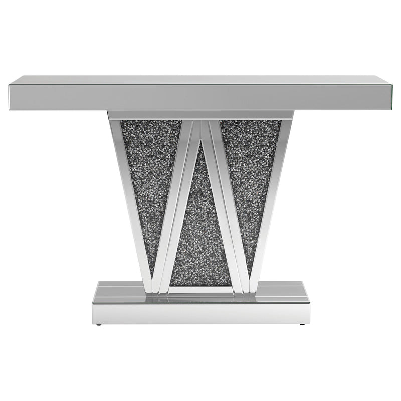 Crocus Rectangular Mirrored Entryway Console Table