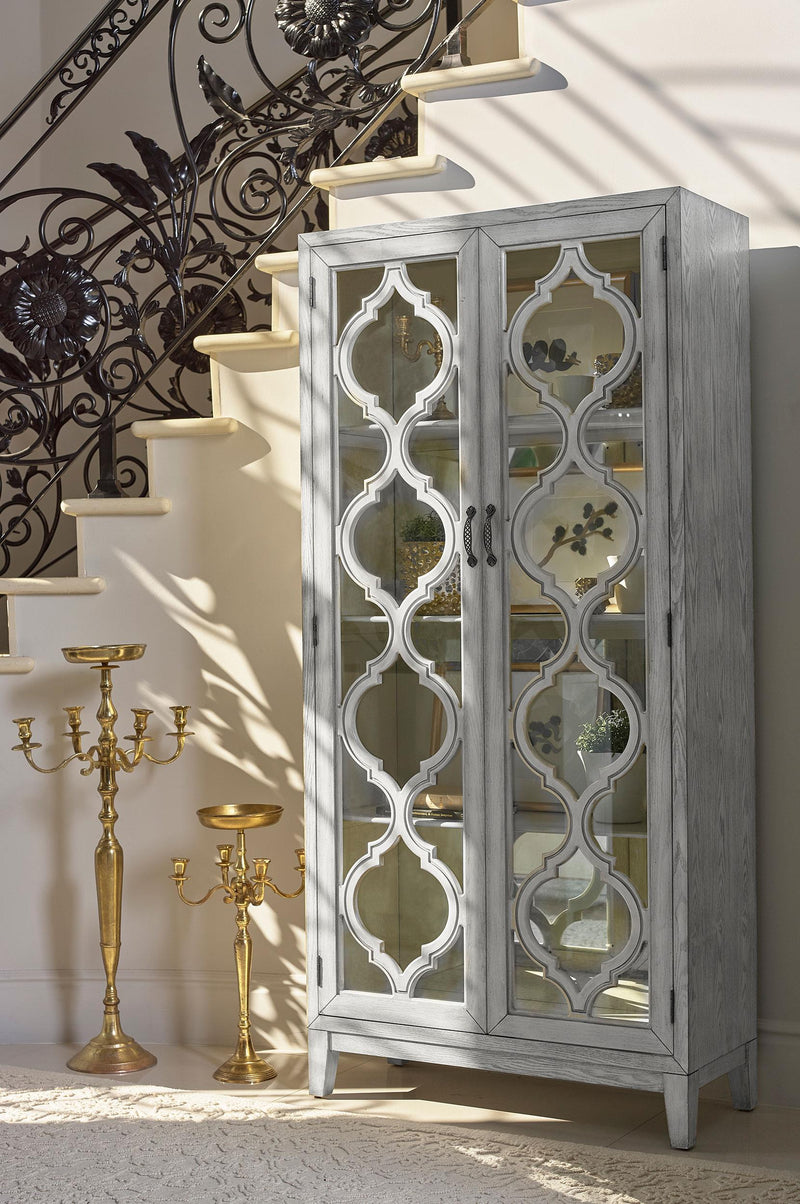 Mckellen 2-door Wood Trellis Tall Cabinet