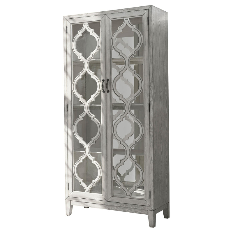 Mckellen 2-door Wood Trellis Tall Cabinet