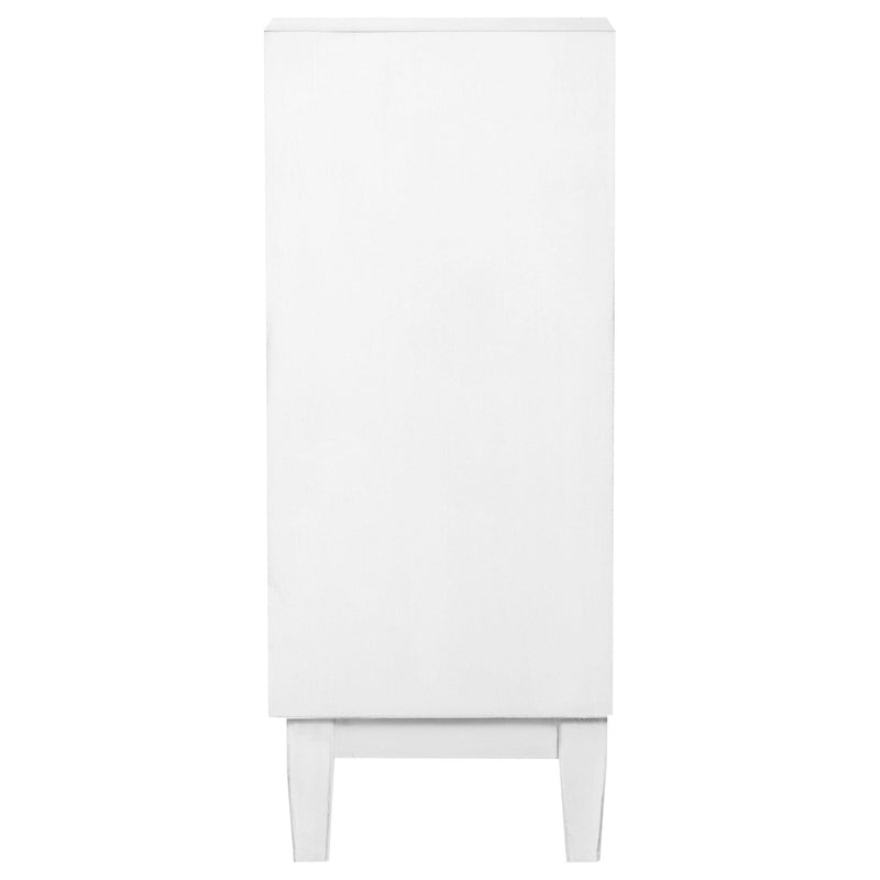 Gambon 2-door Wood Honeycomb Pattern Accent Cabinet