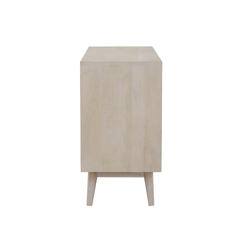 Ixora 2-door Wood Accent Cabinet White Washed and