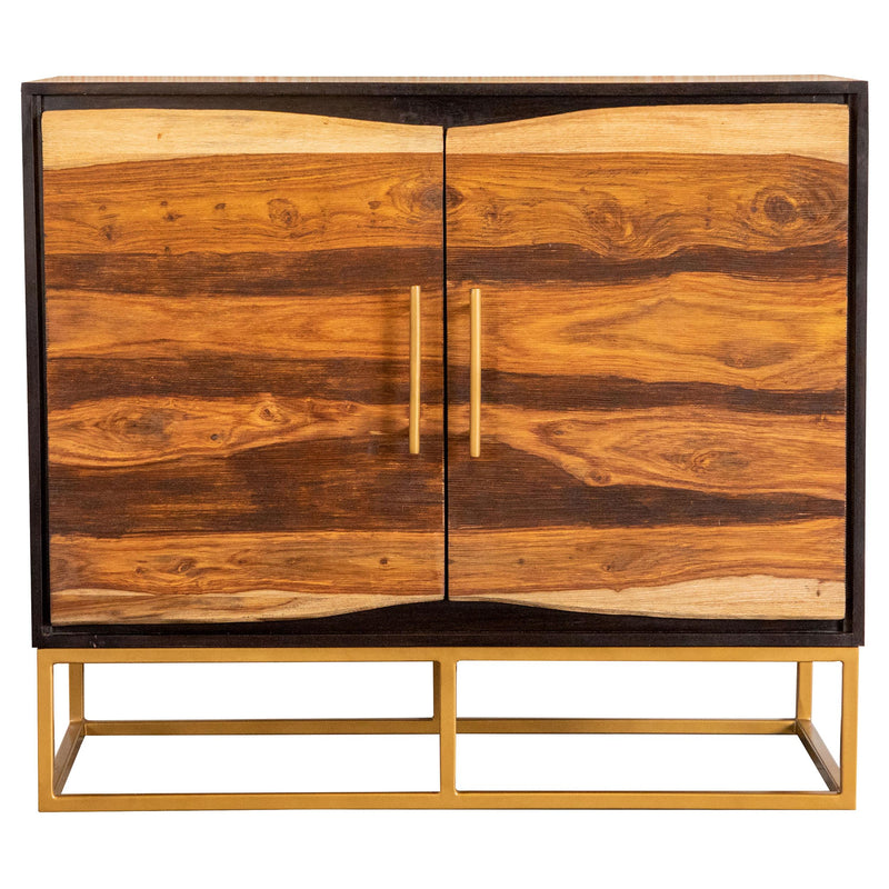 Zara 2-door 40-inch Wood Accent Storage Cabinet Black Walnut - alternate view