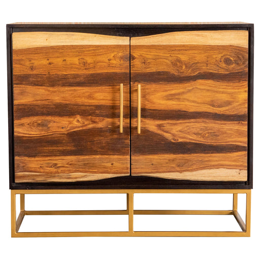 Zara 2-door 40-inch Wood Accent Storage Cabinet Black Walnut - alternate view