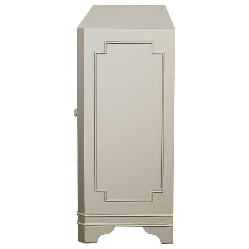 Toula 4-door Accent Cabinet Smoke and