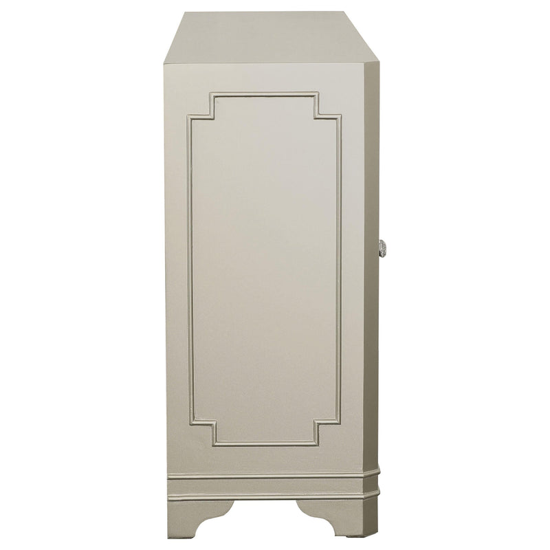 Toula 4-door Accent Cabinet Smoke and