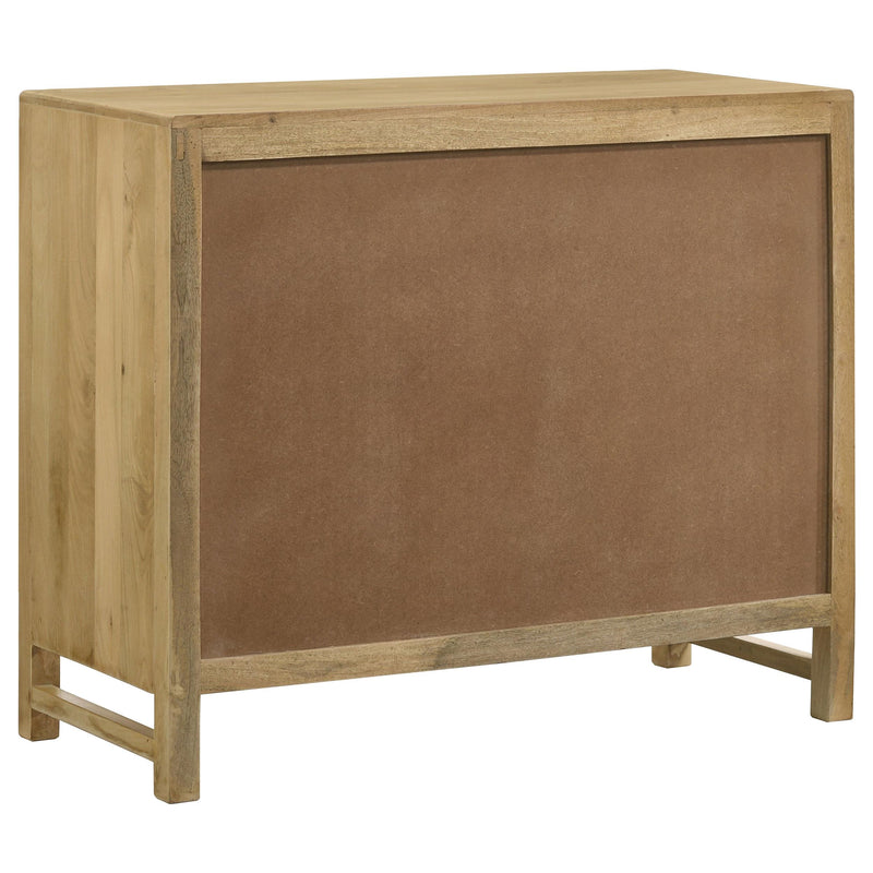 Zamora 2-door Wood Accent Cabinet with Woven Cane
