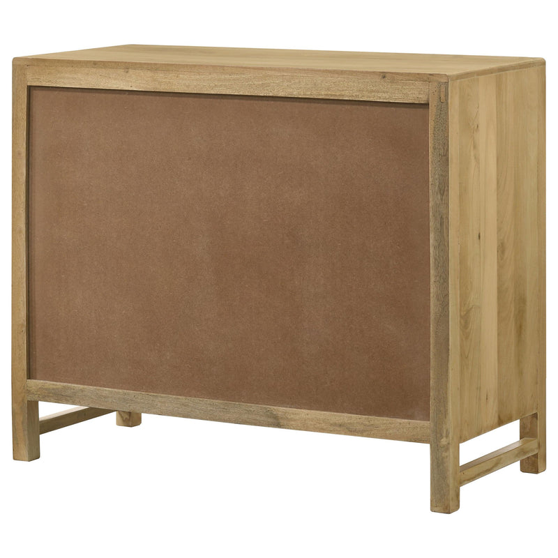 Zamora 2-door Wood Accent Cabinet with Woven Cane