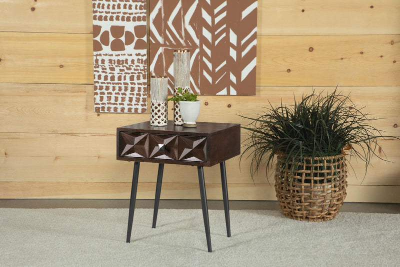 Ezra 1-drawer Rectangular Accent Side Table Coffee
