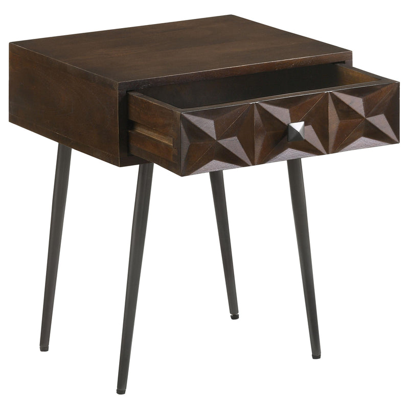 Ezra 1-drawer Rectangular Accent Side Table Coffee
