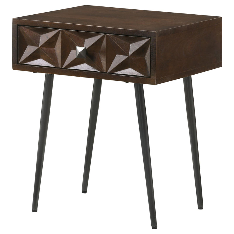 Ezra 1-drawer Rectangular Accent Side Table Coffee