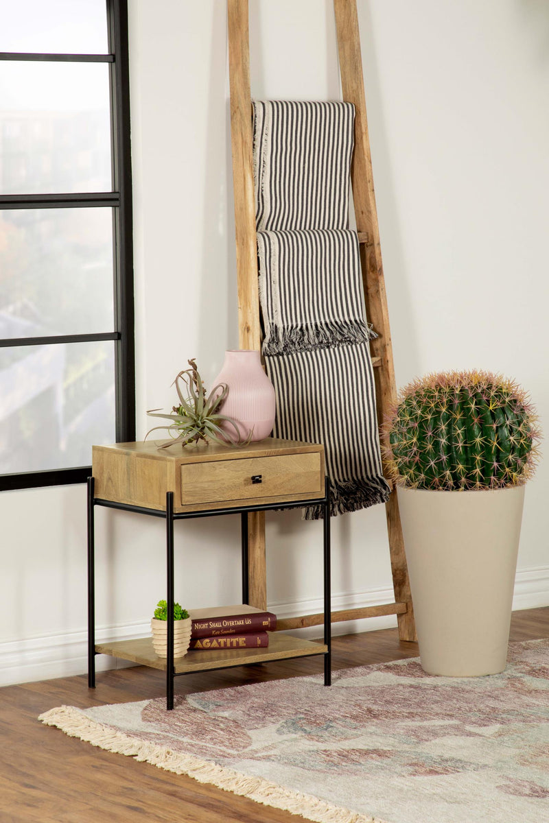 Declan 1-drawer Wood Accent Side Table