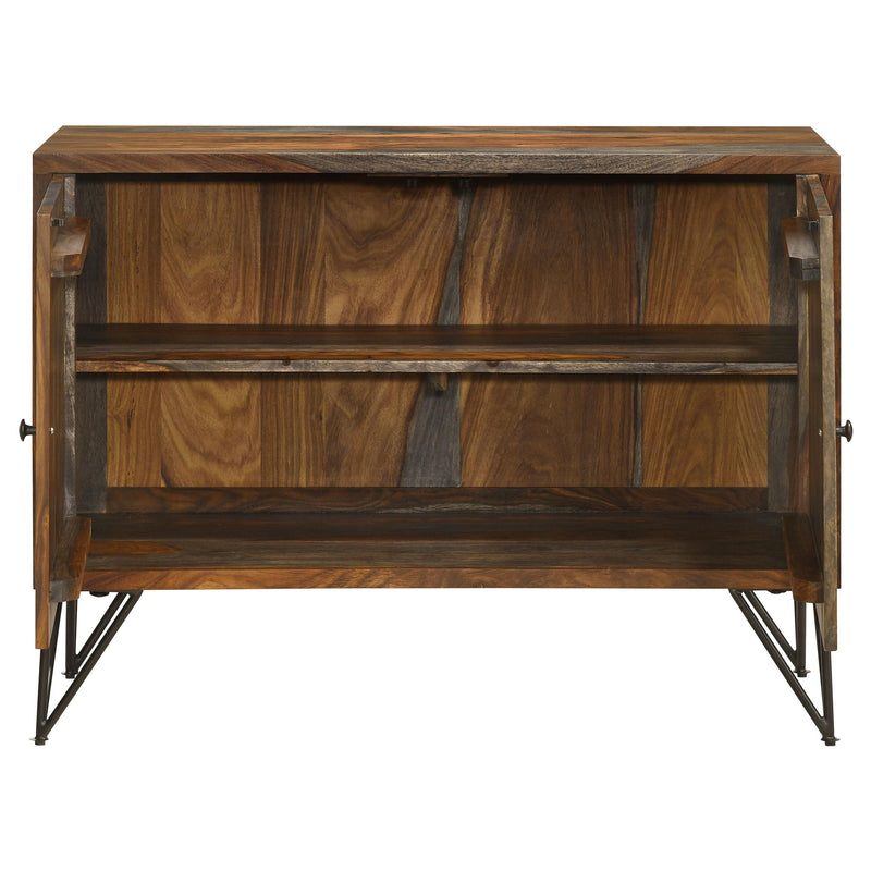 Macon 2-door Sheesham Wood Storage Accent Cabinet