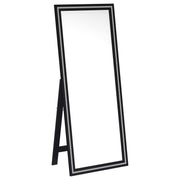 Windrose 28 x 67 Inch Tempered LED Standing Mirror Black - detail 3