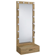 Spector 1-drawer Lighted Full-Length Floor Mirror Mango - detail 5