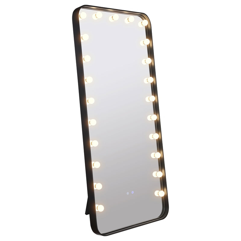 Canton 32 x 71 Inch LED Standing Mirror with Speakers Black - detail 4