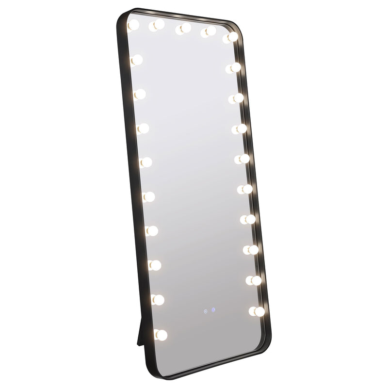 Canton 32 x 71 Inch LED Standing Mirror with Speakers Black - detail 5