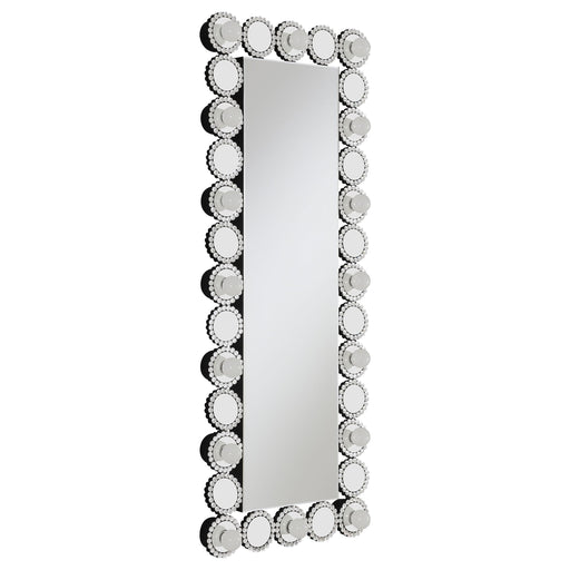 Aghes 24 x 62 Inch Wall Mirror with Lighting Silver - alternate view
