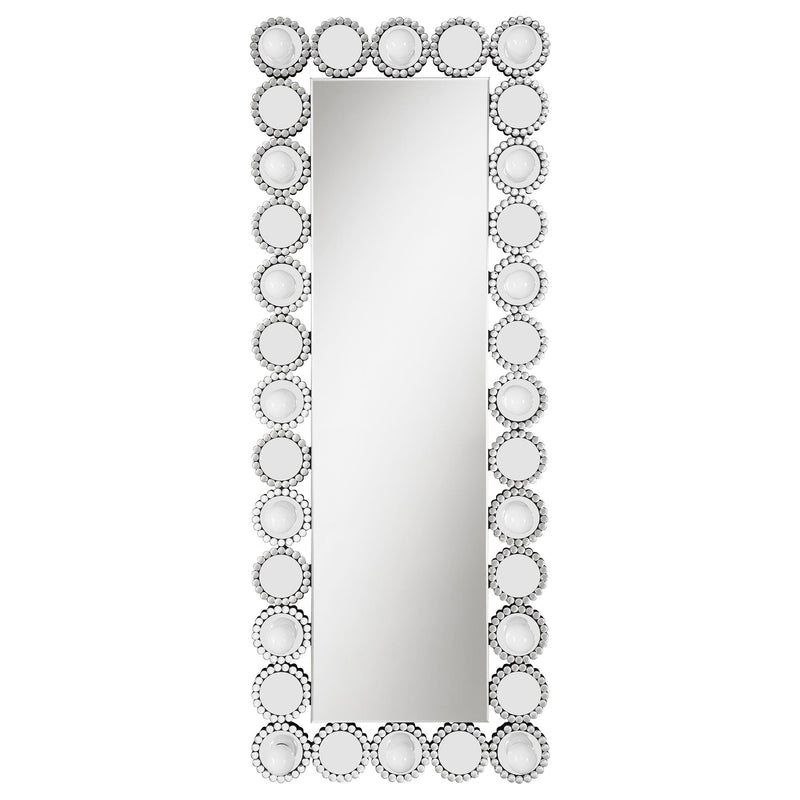 Aghes 24 x 62 Inch Wall Mirror with Lighting Silver - detail 4