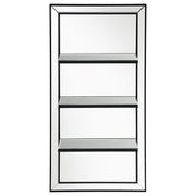 Oriel 24 x 47 Inch Rectangular 3-Shelf Wall Mirror Silver - detail 3